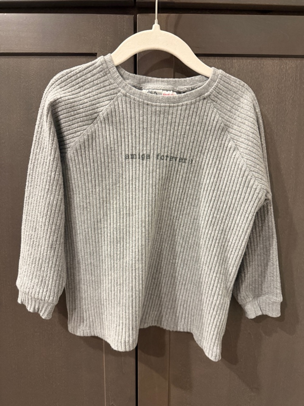 Zara  Girl’s Amiga Forever Ribbed Top SIZE 4-6
